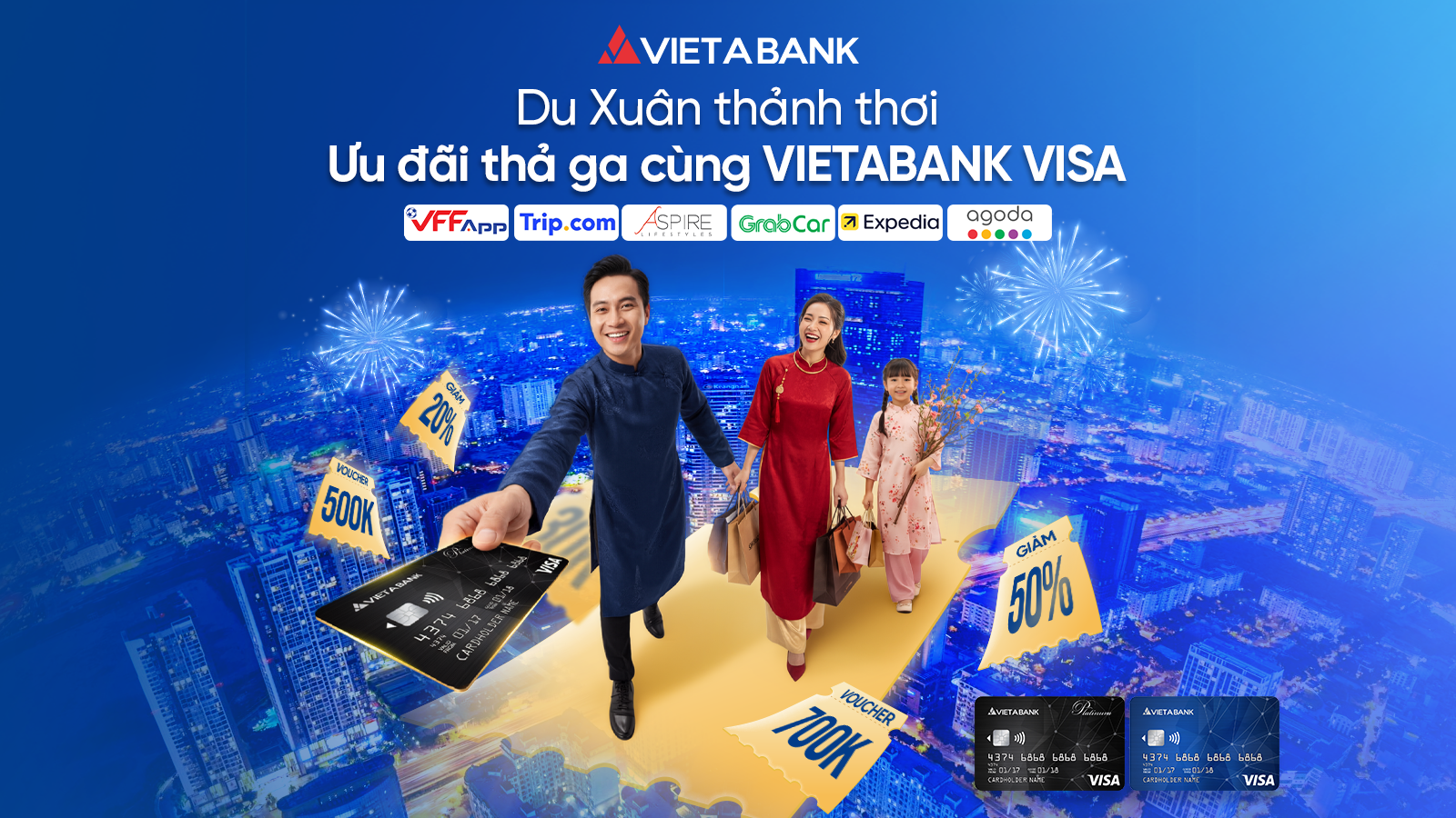 DU XUÂN THẢNH THƠI – ƯU ĐÃI THẢ GA CÙNG THẺ VIETABANK VISA