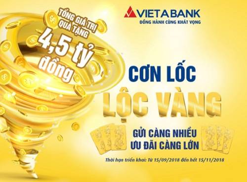 VietABank triển khai CTKM Cơn lốc lộc vàng